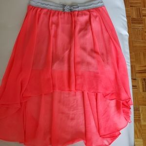 Armani Exchange High low neon skirt